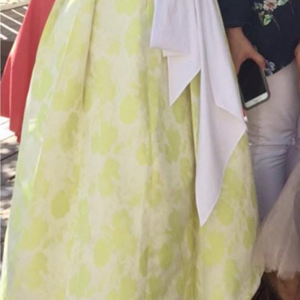 Floral Yellow Maxi Skirt
